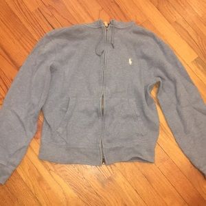 Ralph Lauren blue sweatshirt!